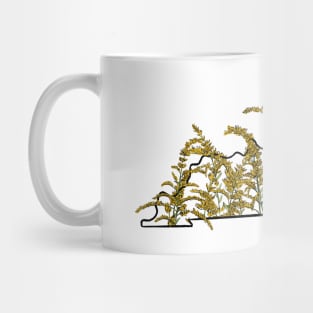 Kentucky and State Goldenrod Mug